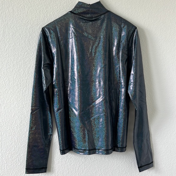BP. Rainbow Iridescent Glitter Mockneck - Picture 7 of 7